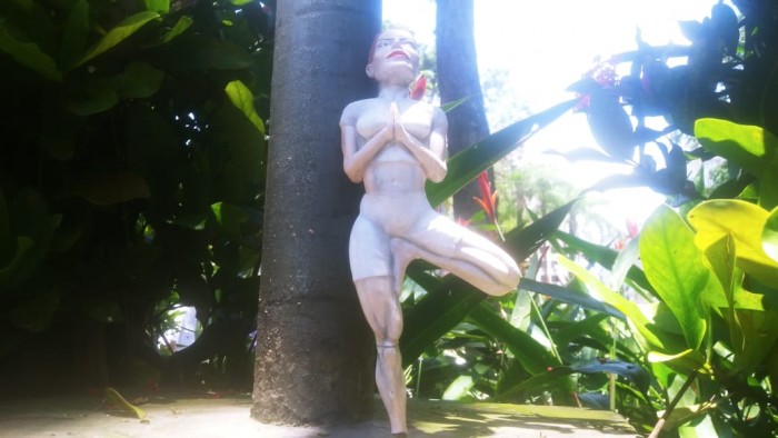 Yoga Estatua Pose da Arvore - Casa Arte Artesanato