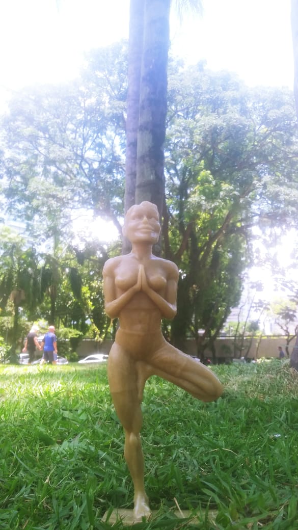 Estatueta De Yoga Meditação Estátua De Yoga, Desenho Animado